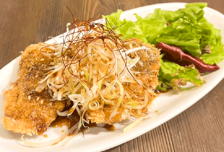 ネギまみれ さば油淋